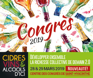Congrès 2019 Cidres, vins et alcools d'ici