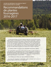 Recommandations de plantes fourragères 2016-2017