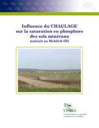 Influence du chaulage sur la saturation en phosphore des sols minéraux (extrait au Mehlich III)