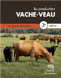 Chapitre 5. Nutrition et alimentation - La production vache-veau, 3e édition (PDF)