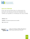 État de situation sur le lessivage du nitrate en production de pommes de terre au Québec et avenues de solutions (PDF)