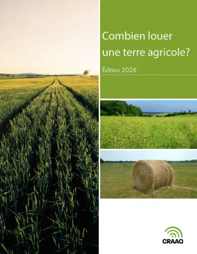 [PREF0439] Combien louer une terre agricole? Édition 2026 (PDF) 